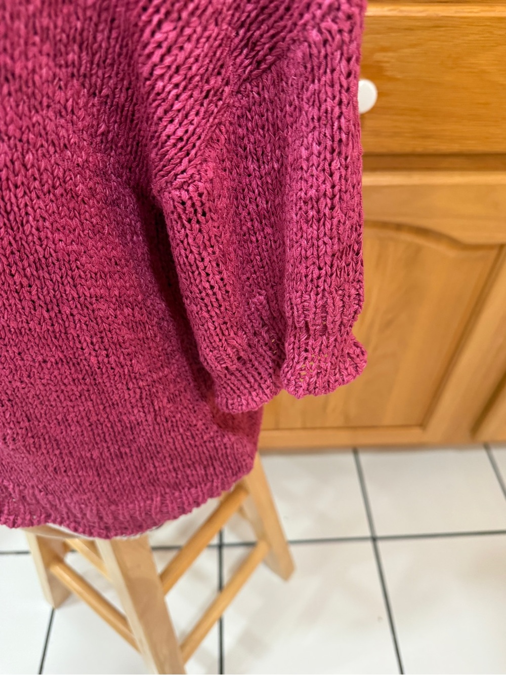Versona Raspberry Crewneck Knit Sweater - Picture 9 of 11